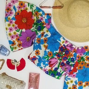 H&M floral off shoulder Dress